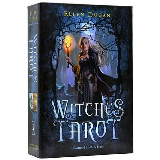 Witches tarot Ellen Dugan, Mark Evans (Engels Deck) plus uitgebreid groot handboek